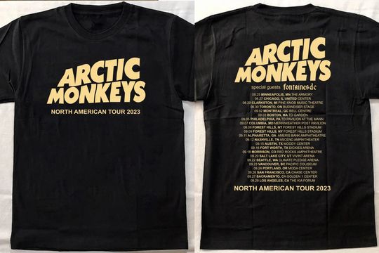 Discover Arctic Monkeys 23 US Tour Dates Shirt