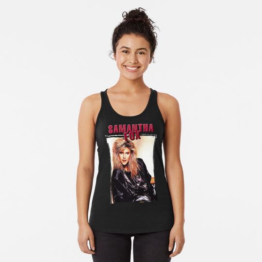 Discover Samantha Fox Racerback Tank Top