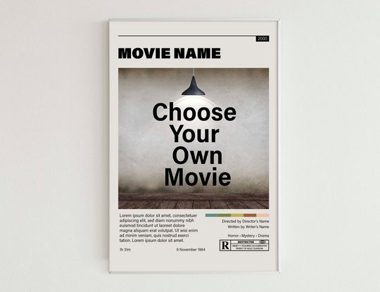 Discover Customize Movie Poster - Personalized Movie Print