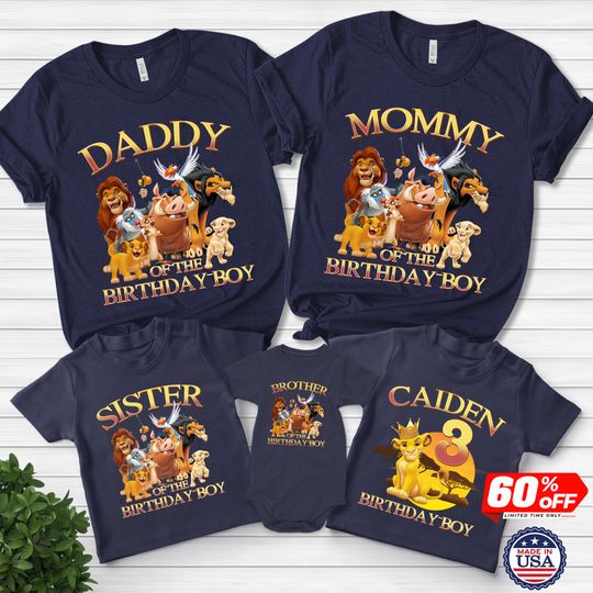 Discover Lion King Family Matching Birthday Shirt