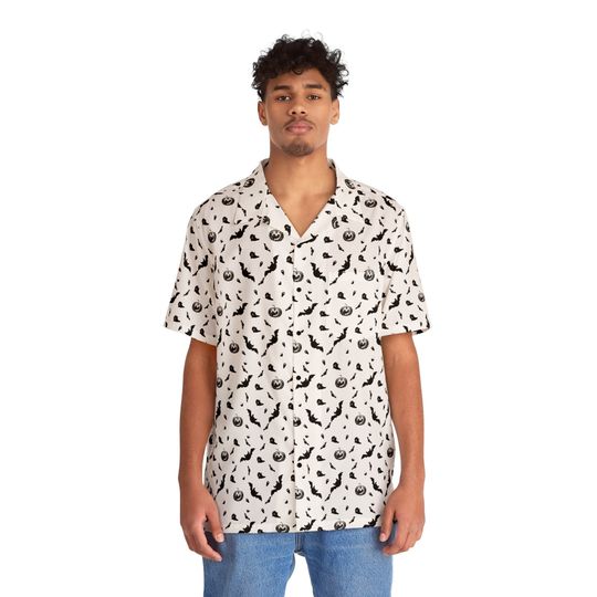 Discover Halloween Bats Hawaiian Shirt