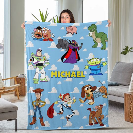 Discover Personalized Toy Movie Fleece Blanket