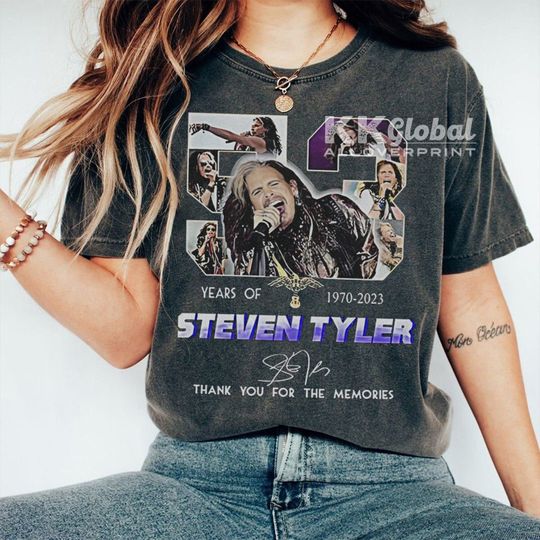 Discover 53 years of 1970 2023 Steven Tyler Thank You shirt t-shirt
