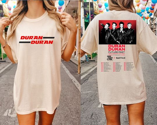 Discover North American Tour 2023 Duran Duran Future Past Tour Shirt