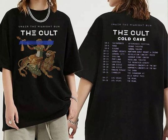 Discover The Cult West Coast Fall Tour 2023 T-Shirt
