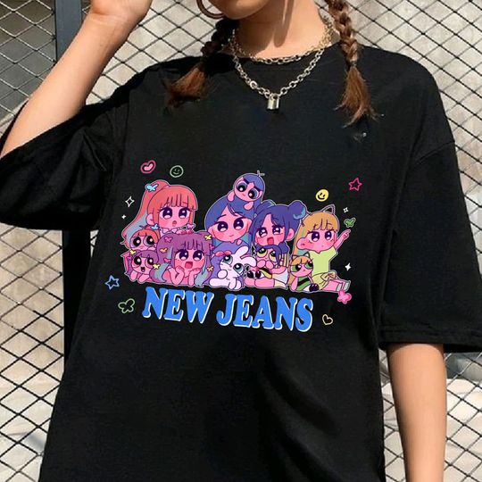 Discover Newjeans X Powerpuff Girl Chibi Fanart Shirt