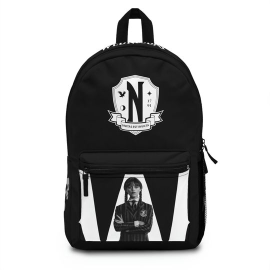 Discover Wednesday Addams Backpack Classic School Bag