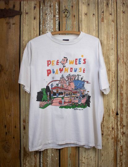 Discover Funny Vintage Pee Wee's Playhouse Shirt, Vintage 90s Pee Wee Herman Shirt