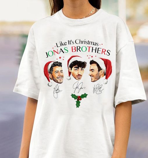 Discover Like It's Christmas Jonas Brothers T-Shirt, Jonas Brothers Unisex Tee