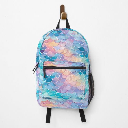 Discover Mermaid scales pattern backpack Backpack