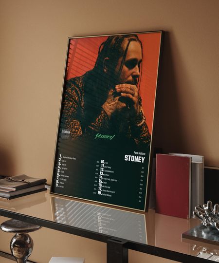Discover Post Malone - Stoney Album Cover Poster