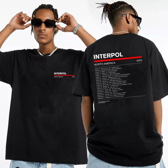 Discover Interpol North American Tour 2023 T Shirt