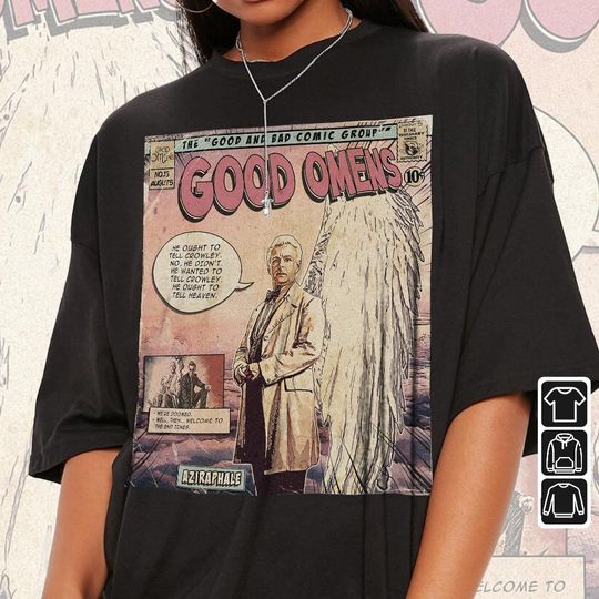 Discover Good Omens Movie Comic Shirt