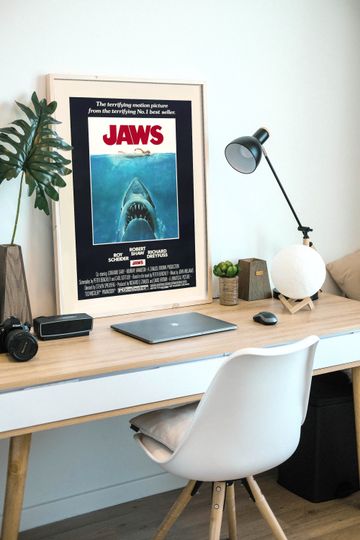 Discover Jaws Poster, 1975 American horror Poster