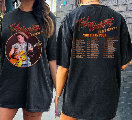 Discover Ted Nugent Adios Mofo 2023 Tour Shirt for Fans