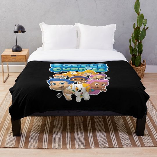 Discover For Mens Womens Bubble Guppies Team Christmas Throw Blanket