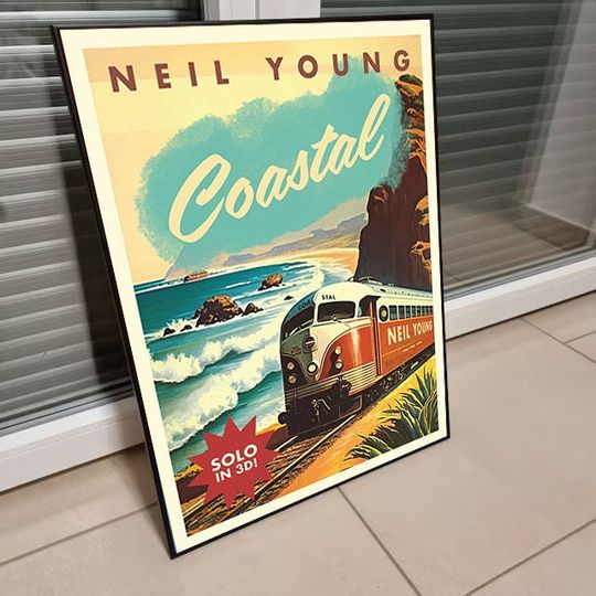 Discover Neil Young Coastal Tour 2023 Poster