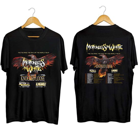 Discover Motionless In White The Touring The End Of The World Tour Shirt