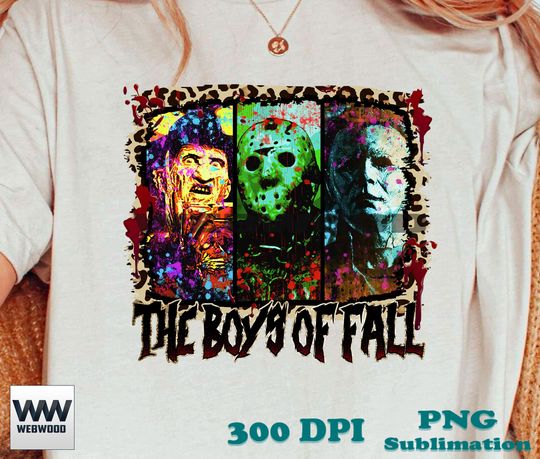 Discover The Boys Of Fall | Horror Movies Serial Killers Characters Shirt