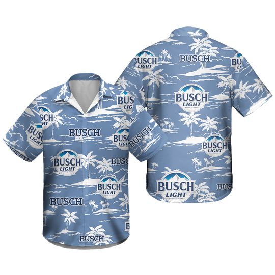 Discover B.us.ch L.ight Hawaiian Beach Pattern Shirt