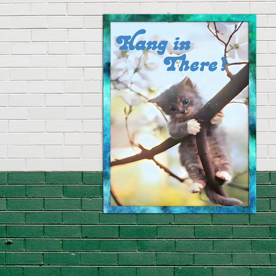 Discover Nice Cat Hang In There Poster Premium Matte Vertical Poster