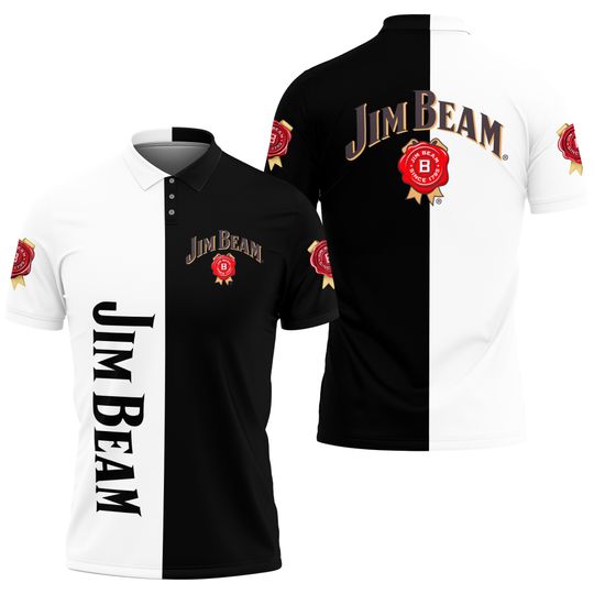 Discover Jim Beam 2 Color Unisex Polo Shirt 3D