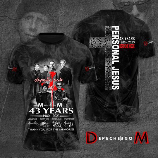 Discover Depeche Mode Band Memento Mori Tour 2023 3D T-Shirt