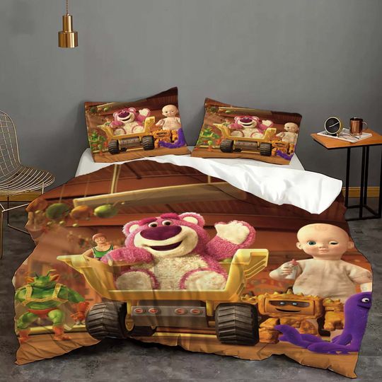 Discover Lotso Cover Bedding set Christmas Gift Dorm Bedroom