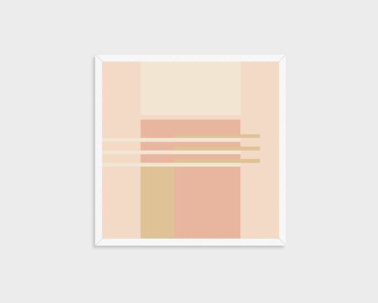 Discover Blush Pink Abstract Art Print - Modern Wall Decor