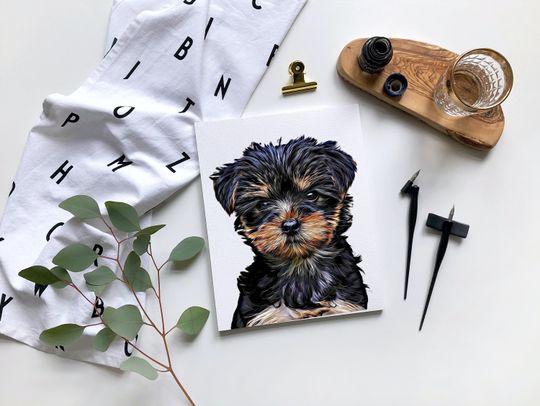 Discover Digital Custom Pet Portrait - Personalized Loss Artwork