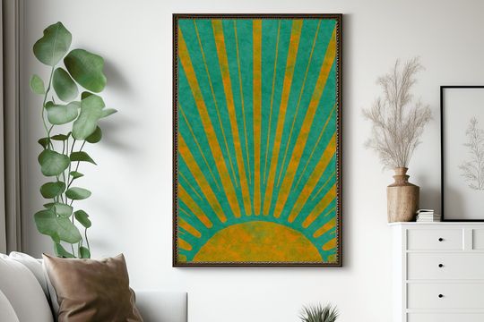 Discover Boho Modern Sun Digital Art Print - Home Decor