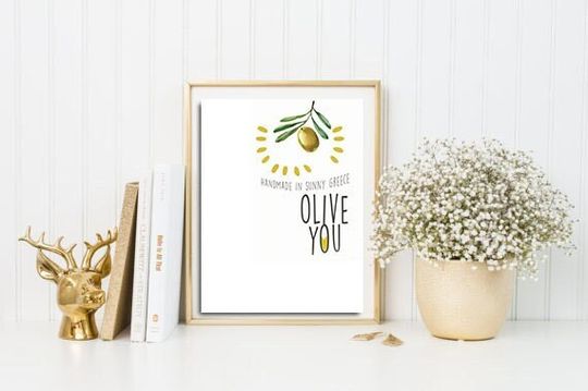 Discover Olive You Rustic Home Decor - Motivational Wall Art