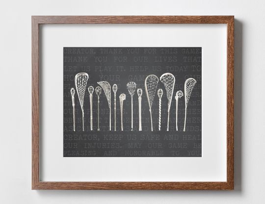 Discover Lacrosse Wall Art Print and Gift Ideas