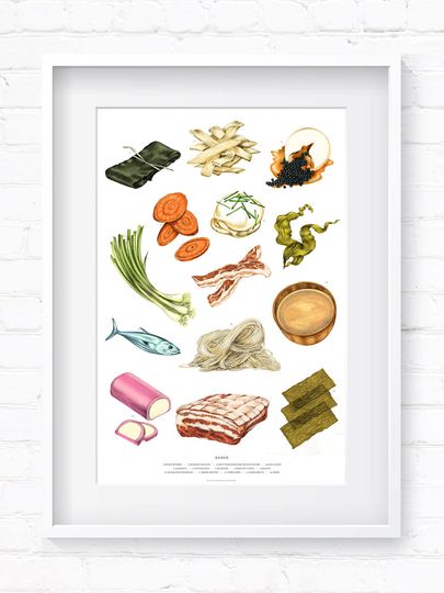 Discover Ramen Art Print for Kitchen Inspiration