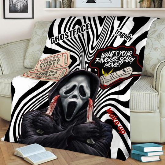 Discover Ghostface Horror Movie Blanket