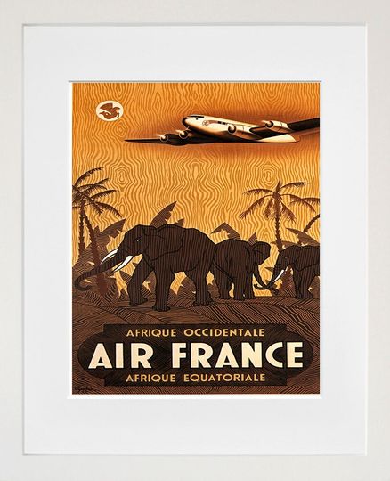 Discover Travel Poster Africa Art Print (ZT8)