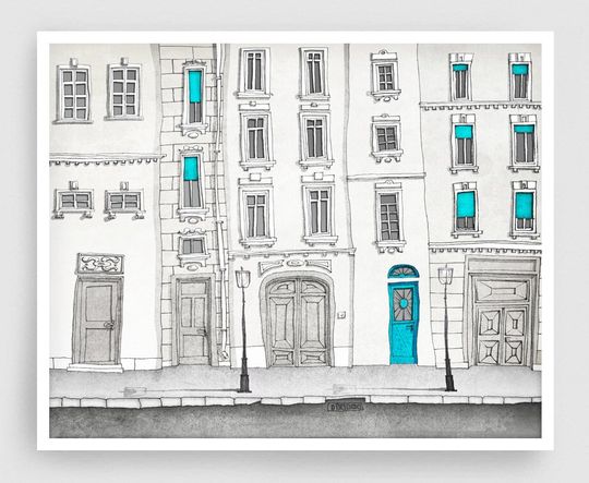 Discover The Magic Door Paris Illustration Print