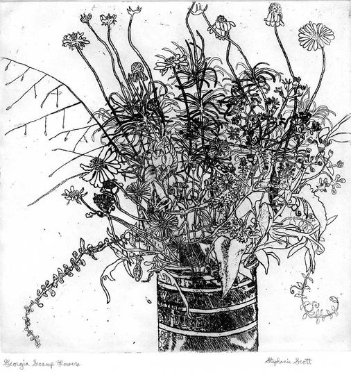 Discover Georgia Swamp Flowers Original Art