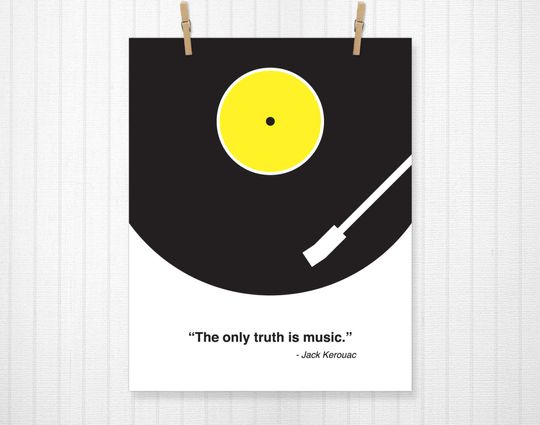 Discover Jack Kerouac Music Quote Art