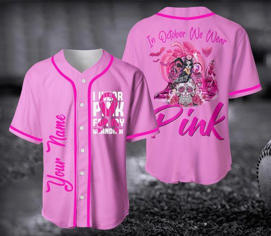 Discover In October We Wear Pink Baseball Jersey