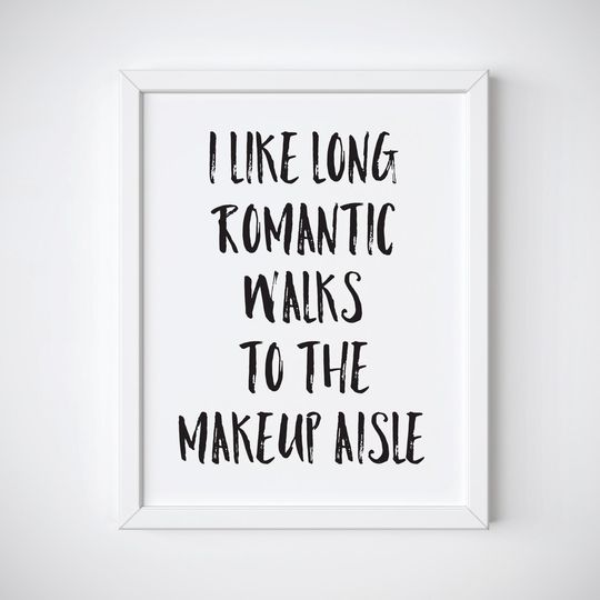 Discover Makeup Inspirational Wall Art Print