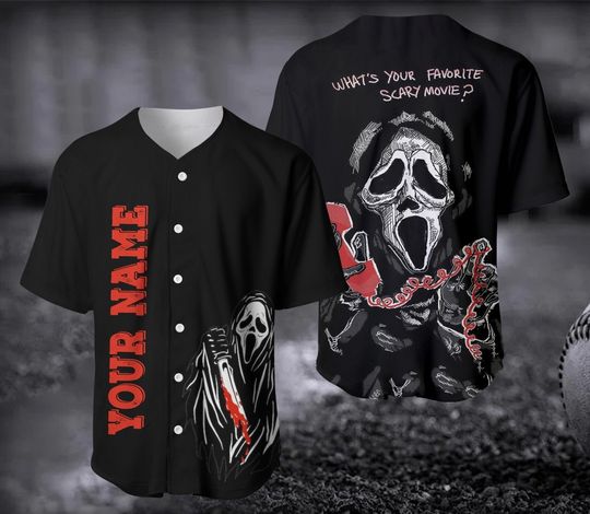 Discover Scream Halloween  Baseball Jersey