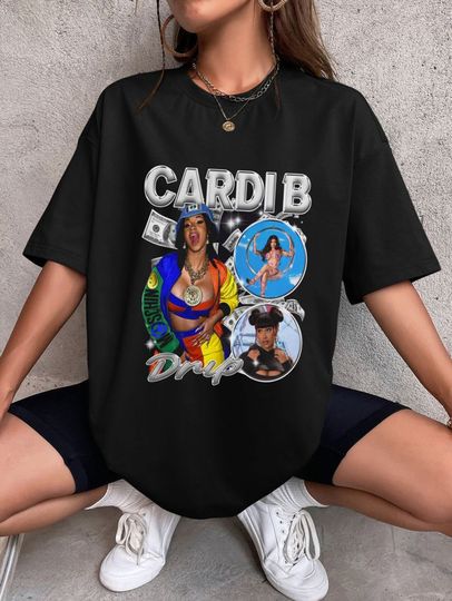 Discover Vintage Cardi B Shirt, Rapper Shirt, Hiphop Shirt
