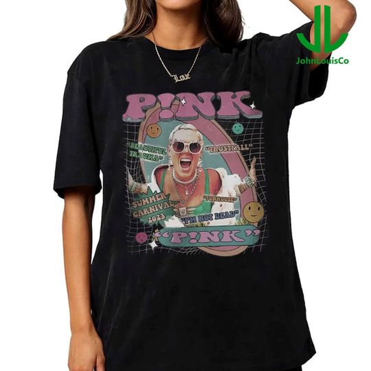 Discover Vintage Pink Music Shirt, Pink Summer Carnival Tour 2023 Tour Shirt
