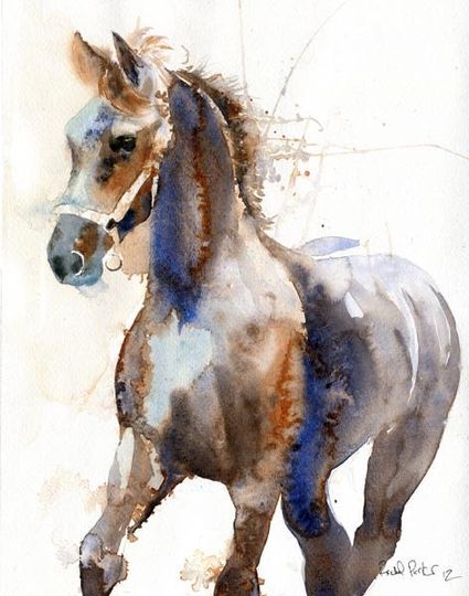 Discover Friesian Horse art Morgan Warmblood Yearling Print of a watercolor Painting Big Large Huge Girls Teens Horse Lover Unique Gift