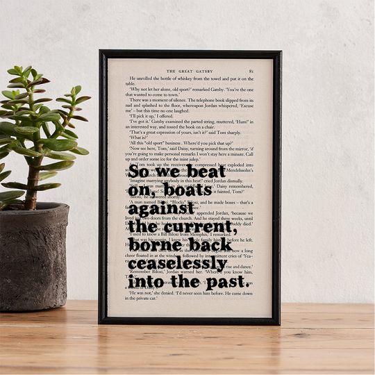 Discover Great Gatsby Quote Art Print