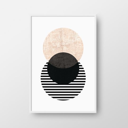 Discover Scandinavian Poster, Printable Geometric Art, Circle Scandinavian Print, Minimal Print,  Art, Nordic Poster, INSTANT DOWNLOAD