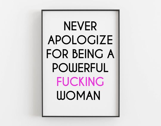 Discover Feminism Inspirational Quote Poster