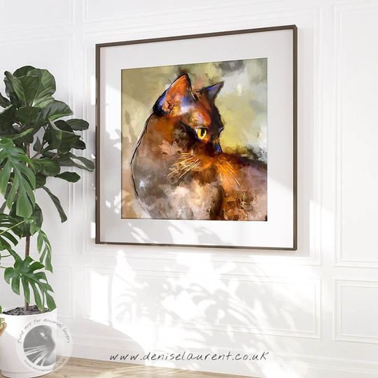 Discover Burmese Cat Art Print - Adorable Kitty Decor
