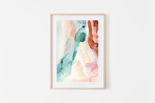 Discover Modern Pastel Abstract Printable Art for Home